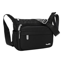 Large-Capacity Fashionable Women's Bag, Crossbody Bag, Casual Shoulder Bag, Women's Waterproof Cloth Bag, Multi-Compartment Middle-Aged Mother's Bag