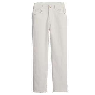 J.SZO/Machisa high-waisted off-white straight pants