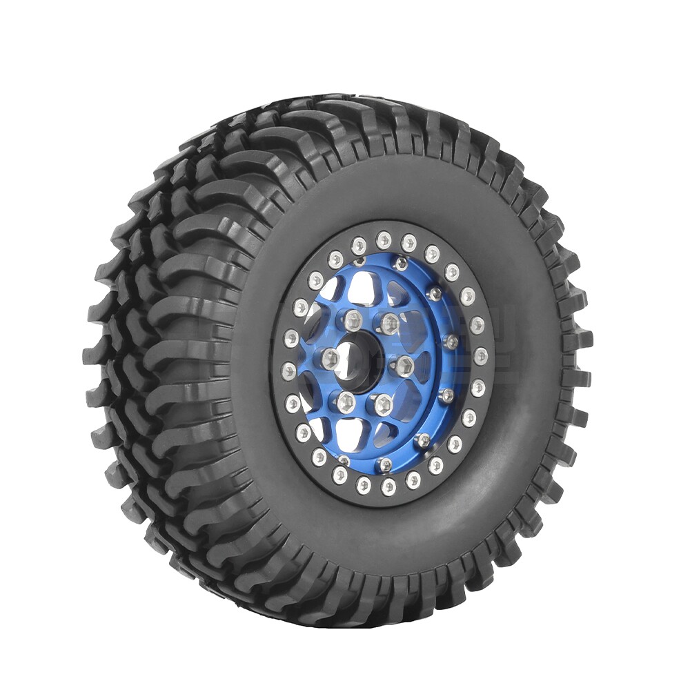 ชุดยางล็อกแบบโลหะสำหรับรถขึ้นเขา ขนาด 1.9 นิ้ว ยางรถยนต์ RC4Wd D90 D110 Lc80 Tf2 ขนาด 100 มม.
