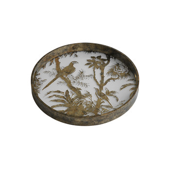 Muse's oriental ancient style golden branch silver court chinese pallet aromatherapy candle fruit plate desktop storage ornament