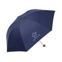 Paradise Umbrella Fresh Black Plastic Umbrella Sun Protection Umbrella Anti-UV Sun Umbrella Folding Lightweight Portable Rain or Shine Umbrella for Men