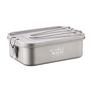Outdoor camping pure titanium sealed heated lunch box