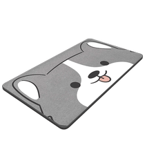 Hard diatom mud bathroom non-slip mat absorbent floor mat bathroom door toilet foot mat household anti-fall quick-drying mat