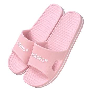 Lulujia Slippers Official Flagship Store Women's Summer Outerwear Home Indoor Bath Bath Men's Floor Non-Slip Sandals