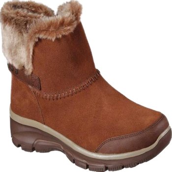 Skechers/Skechers women's boots cotton boots fur boots short boots winter suede leather US direct mail 822985