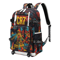 Cristiano Ronaldo and Messi schoolbags for junior high school boys and primary school students large-capacity burden-reducing backpacks football star joint backpack 5