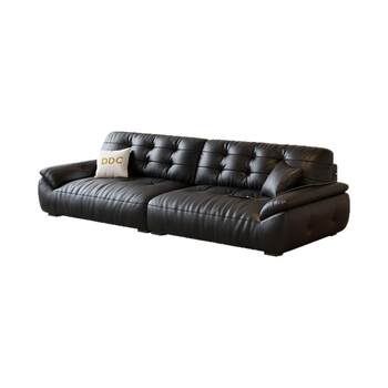 Government subsidies new ddc black leather sofa Government subsidies new ddc black leather sofa