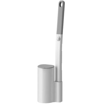 Disposable toilet brush for household use without blind spots