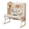 Perforated board desk bookshelf integrated table home computer desk