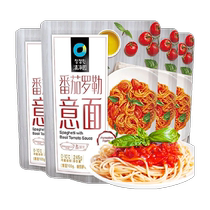 Qingjingyuan tomato basil pasta 245g*4 baby pasta macaroni convenient instant Korean spaghetti