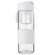 Jianxi glass cup for women with good looks 2024 new scented tea magnetic bubble tea cup magnetic tea water separation water cup