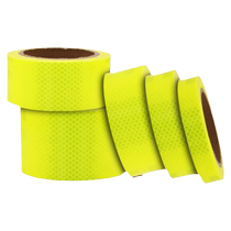 Super fluorescent yellow-green night reflective tape Class II reflective film warning reflective strip safety anti-collision column reflective tape