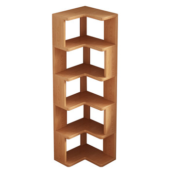 The door-to-door delivery is super stable and unshakable solid wood corner display cabinet