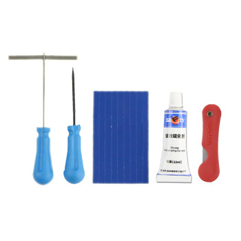 Minimally invasive tire repair tool emergency repair kit