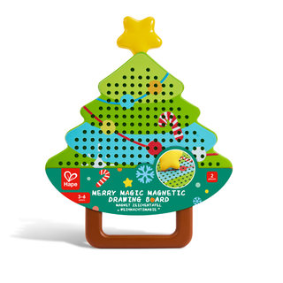 Hape圣诞磁吸钢珠画板儿童绘画类磁力旅行玩具解压益智男女孩礼物