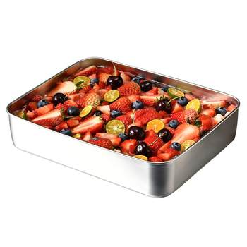 Tiramisu tray internet celebrity cake baking tray stainless steel