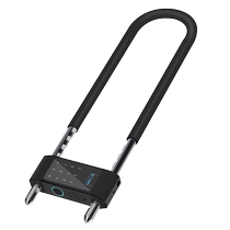Fingerprint U-shaped lock shop glass door lock double-open sliding door password lock smart padlock outdoor waterproof U-shaped lock