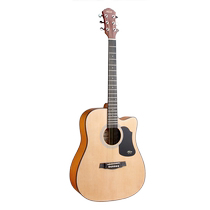 Red cotton guitar with vibration 40 41 inches full single board 36 38 folk entry-level male and female left hand grade black and pink electric box