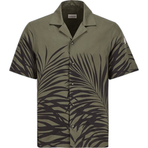 (3-period interest-free) Moncler franchise for mens casual printed short sleeve shirt