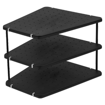 (Self-operated) Korean kitchen storage racks no punching multi-layer storage racks household dishes seasonings storage racks
