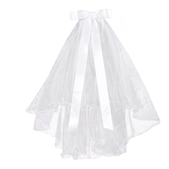 头纱领证求婚登记拍照道具新娘主婚纱头饰夜市摆摊儿童公主风发饰