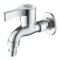Jiumeiwang Washing Machine Faucet, Special Mop Sink Stainless Steel Household Water Spout, Single Cold Quick-Open 4-Point Faucet