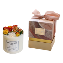 Dried flower blue wind chime aromatherapy candle engagement wedding souvenir Chinese Valentines Day gift bedroom aromatherapy ornaments