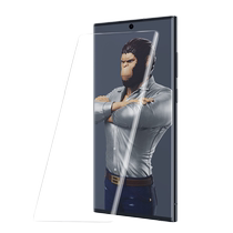 Blue Orangutan is suitable for Samsung s24ultra tempered film uv full glue fit s23ultra mobile phone film curved full screen coverage s22u protective film all-inclusive anti-fall s21 anti-fingerprint 21