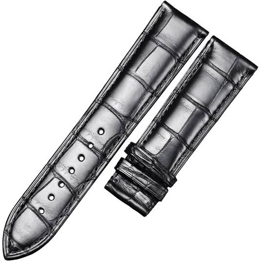 Shirui double-sided crocodile leather strap is soft and wear-resistant