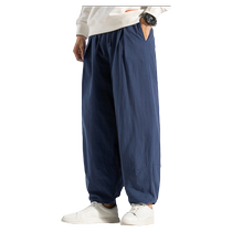 Pantalon chaud pour hommes pour vêtements dextérieur pantalon dhiver en duvet de coton grande taille ample matelassé et velours épais grand pantalon en coton