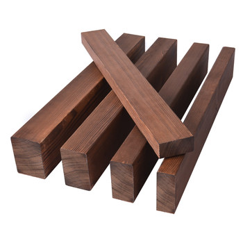 Carbonized wood solid wood anticorrosive pine wood larix pine wood