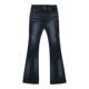 Eihey ແອວຕ່ໍາ slimming trousers ຂາກ້ວາງ