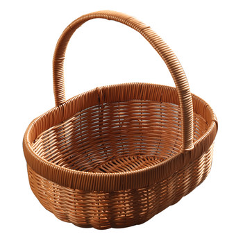 Hand-woven large storage basket for basket