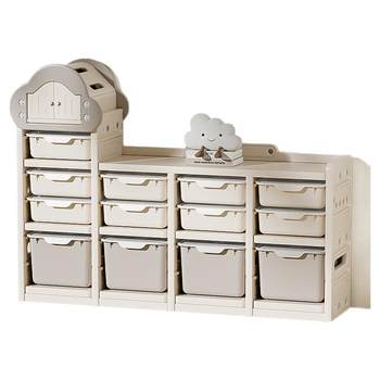 Yinghe sturdy and environmentally friendly burr-free toy storage cabinet