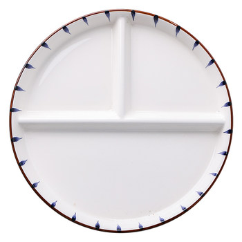 Partial dining tray ceramic boy and girl adult round dinner tray