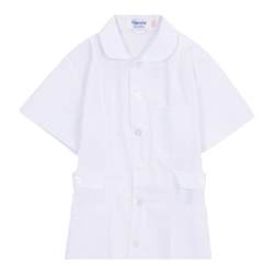 Nightingale Nurse Uniform Women's Short Sleeve Split Suit Summer Thin White Coat Short Size Hospital Work Clothing