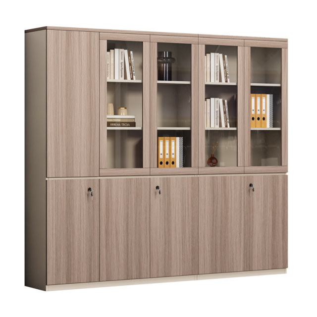 Semphiya file cabinet with lock glass display