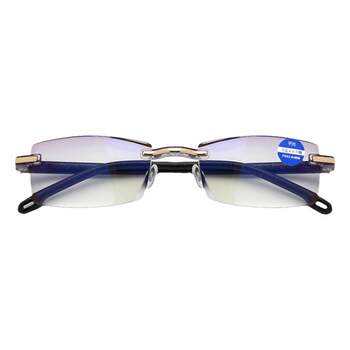 Universal computer gaming rimless anti-blue light glasses