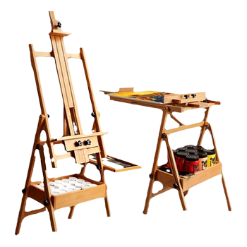 Beech drawer easel can be used both horizontally and vertically