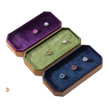 Polo fest2025 ring storage box european colored baby stone ring earrings photo jewelry box