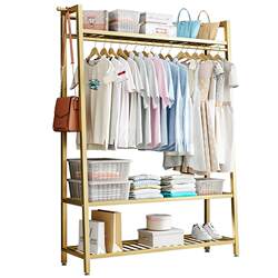 Clothes Rack Floor-Standing Bedroom Coat Rack Indoor Clothes Hanger Balcony Clothes Drying Rack Household Clothes Hanger Storage Rack