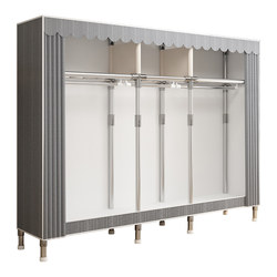 Wardrobe-Style Simple Coat Rack, Clothes Drying Rack, Floor-Standing Indoor Clothes Rack, Household Bedroom Clothes Storage Rack