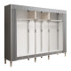 Wardrobe style simple coat rack clothes drying rack floor-standing indoor clothes rack home bedroom clothes storage rack