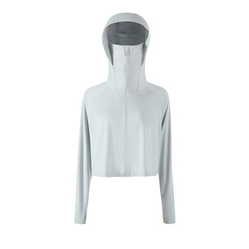 Sun protection clothing for women in summer, new anti-uv long-sleeved ice silk, light and breathable sun protection clothing, shawl style for cycling travel