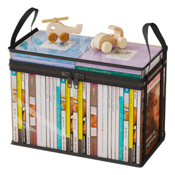 Book storage box student transparent book bag bookshelf organizing artifact classroom table textbook book bag dormitory moment proof