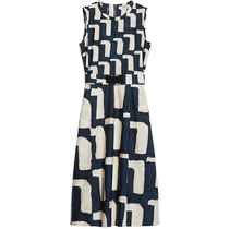 MaxMara 2024 early autumn new womens cotton poplin printed dress 9226094206