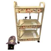 Mengshu Muyu storage rack kitchen bedroom floor-standing multi-layer baby snacks mobile bathroom toilet