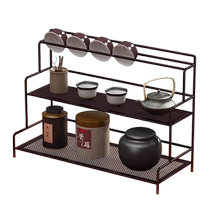 Desktop Bogu rack water cup teacup rack tea set dining table storage rack purple sand teapot display rack display rack