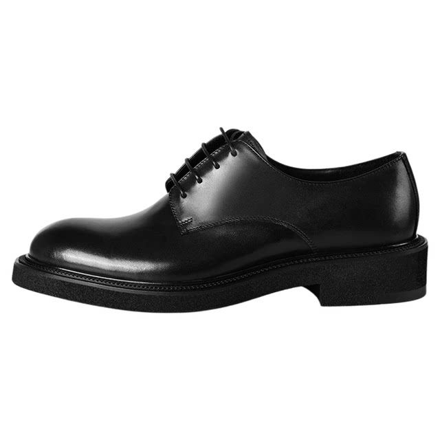 BOSSSUNWEN Derby Shoes Men's Genuine Leather Lightweight Leather Shoes Men's Business Shoes Groom's Shoes