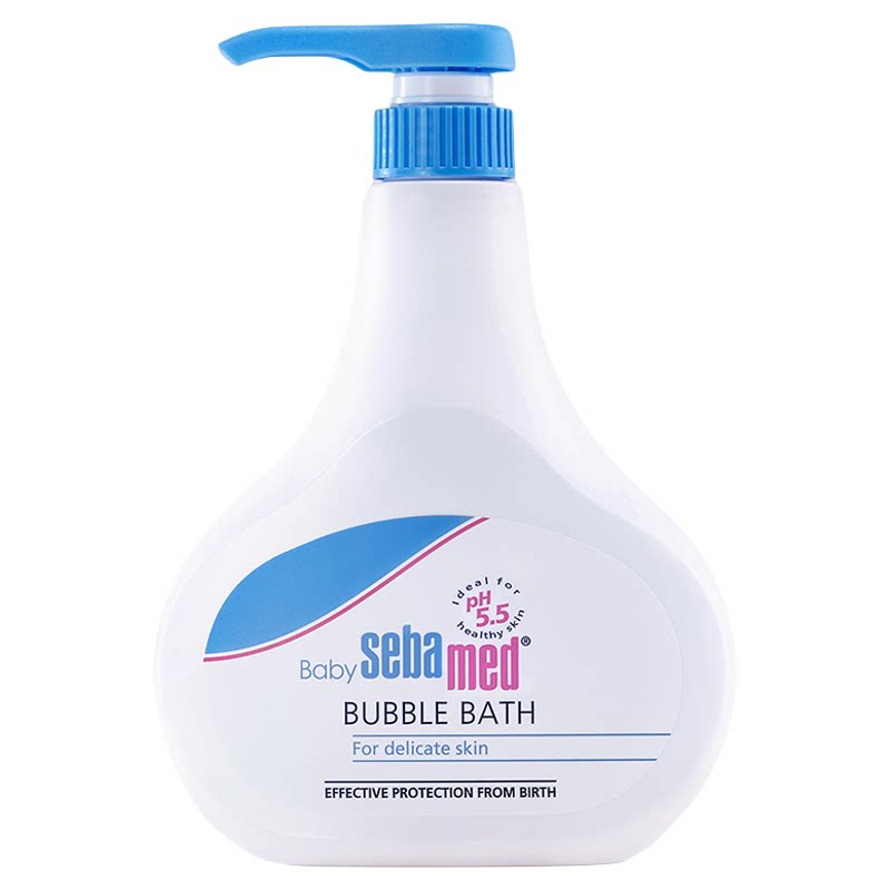 施巴儿童泡泡沐浴露宝宝沐浴乳0-6到12岁男孩女童泡沫浴液500ml